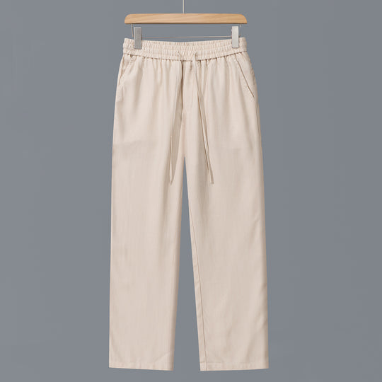 Herren Lässige Baumwoll-Chino mit elastischem Bund und Kordelzug Shop Nory