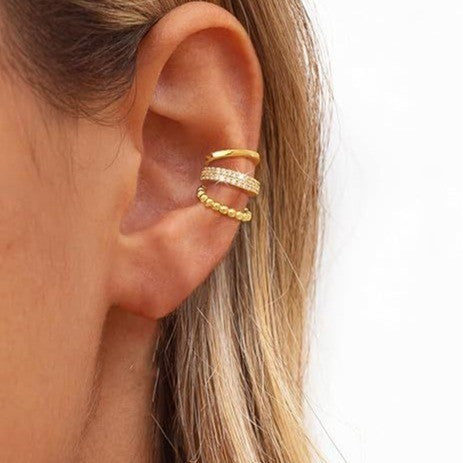 Damen Ohrstecker mit kunstvollem geschichtetem Design Shop Nory