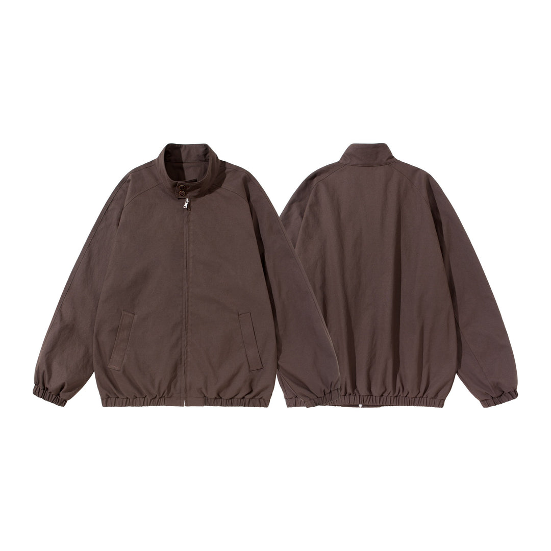 Unisex Kurz geschnittener Boxy‑Blouson mit Stehkragen, Kragenriegel und elastischem Saum Shop Nory