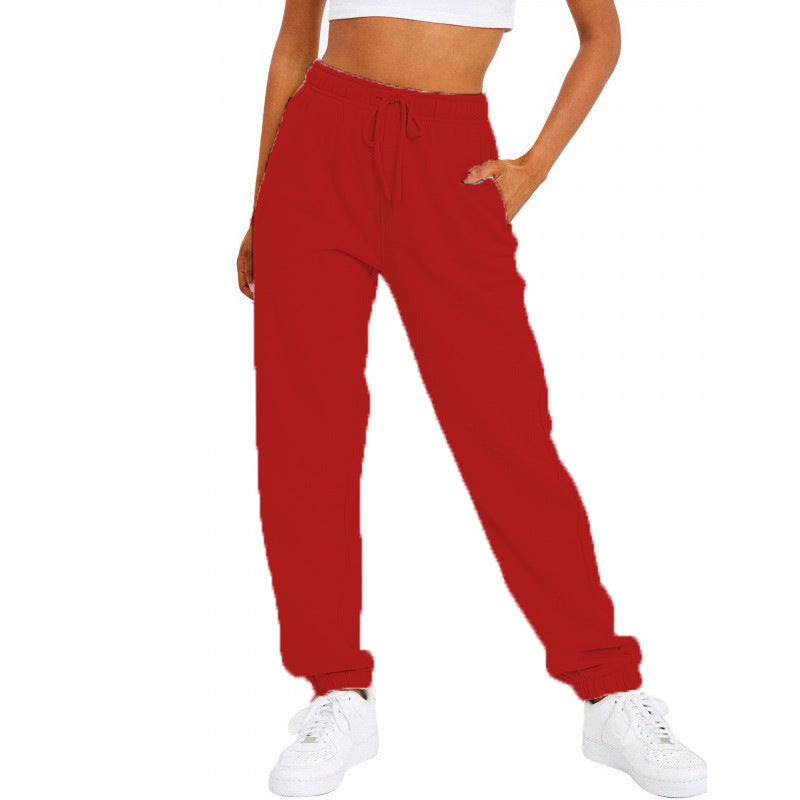 Damen nan locker sitzende Jogginghose mit hohem Komfortbund, verstellbarem Kordelzug und tiefen Seitentaschen Shop Nory