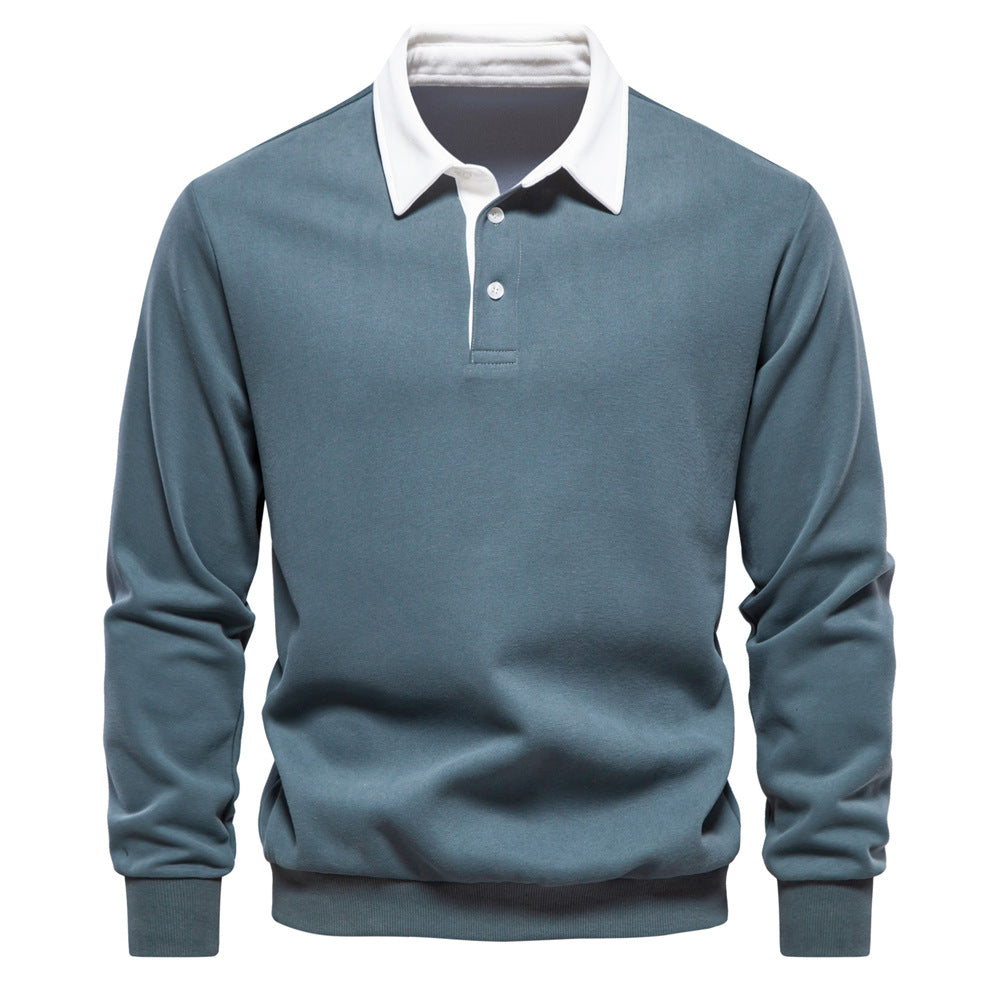 Herren Poloshirt mit kontrastierendem Kragen