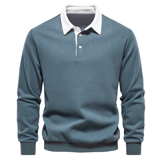 Herren Poloshirt mit kontrastierendem Kragen
