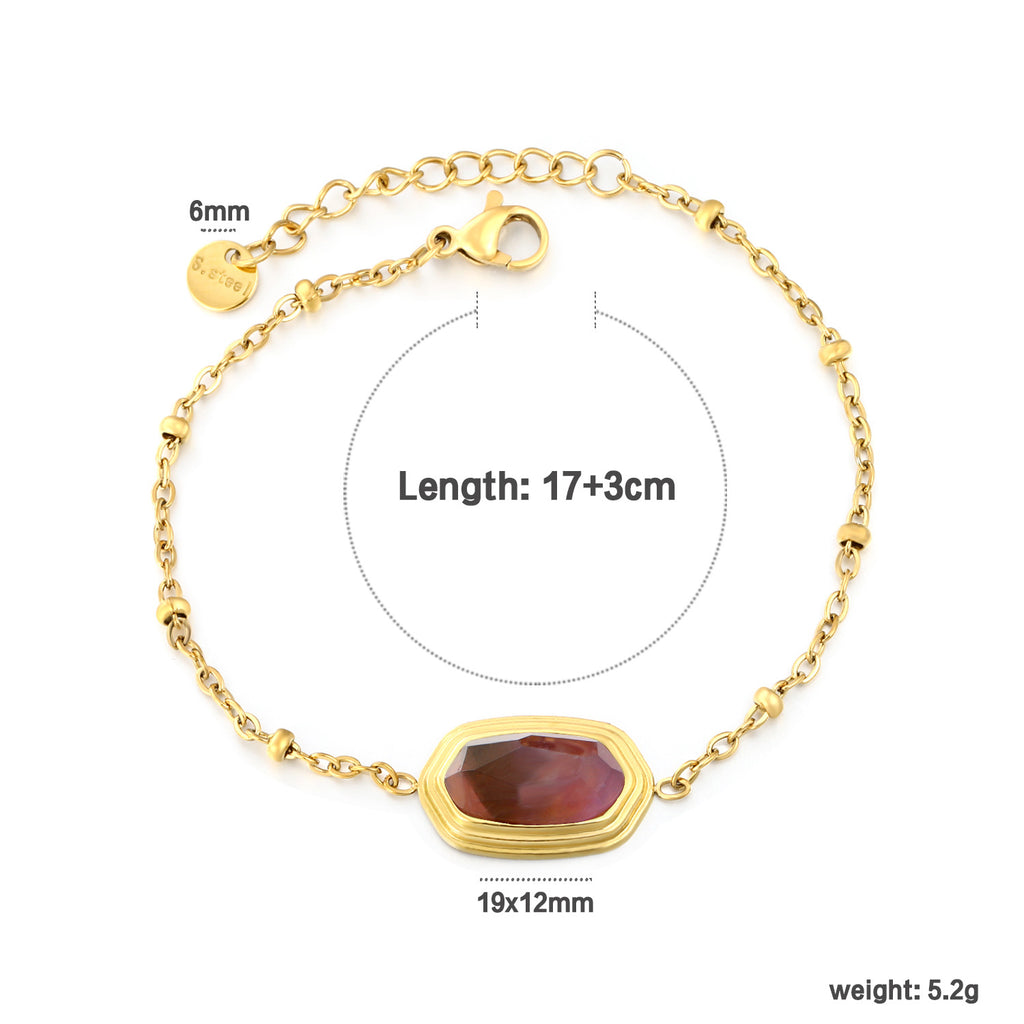 Damen Armband mit eleganten Türkisanhängern und verstellbarem Kettendesign Shop Nory