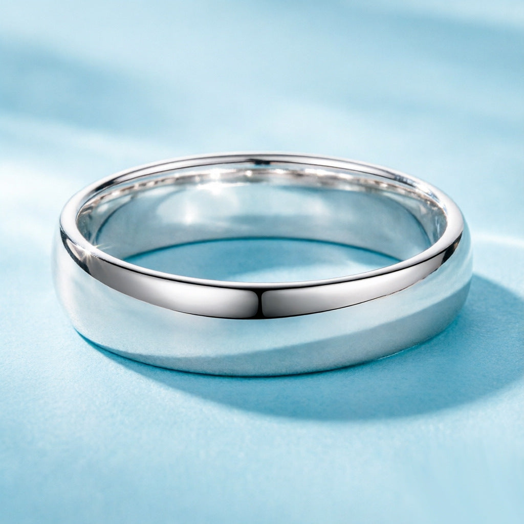 Damen hochglanzpolierter Trauring aus Edelstahl Shop Nory