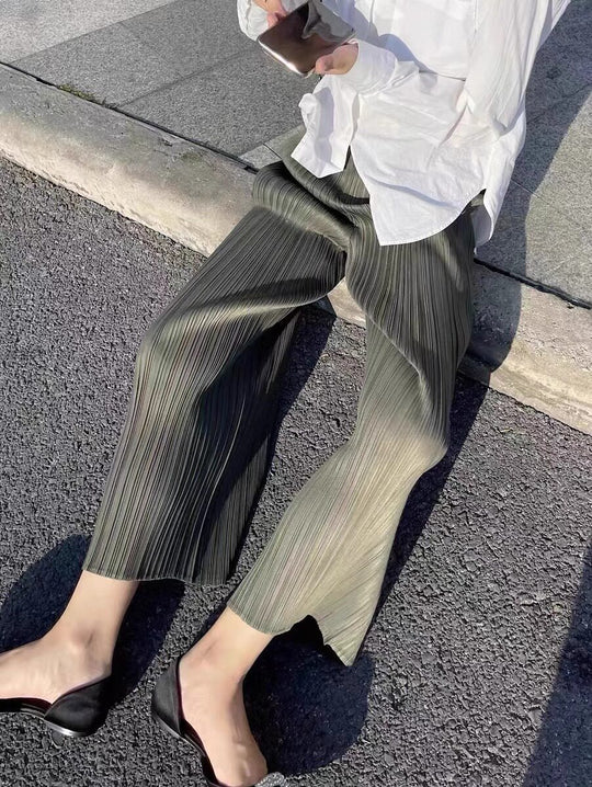 Damen Elegante Plisseehose Shop Nory