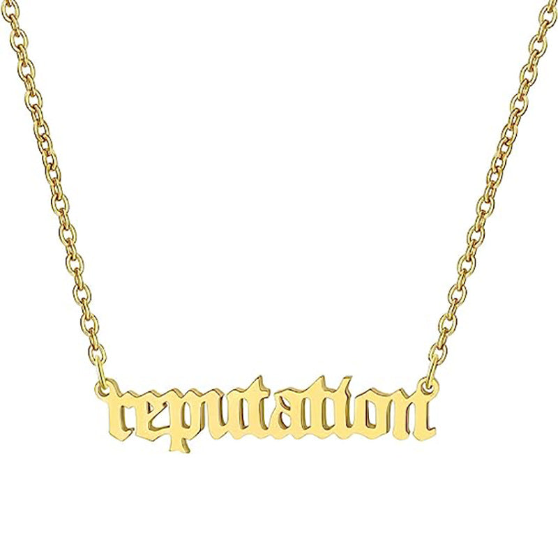 Damen Kette mit individuellem Schriftzug aus hochwertigem Edelstahl Shop Nory