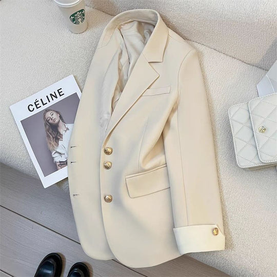 Damen Eleganter Blazer mit goldenen Knöpfen Shop Nory