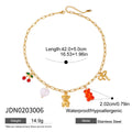 Damen verspielte Charm-Halskette aus Edelstahl Shop Nory