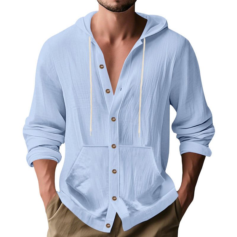 Herren lässige Sommerjacke mit Kapuze