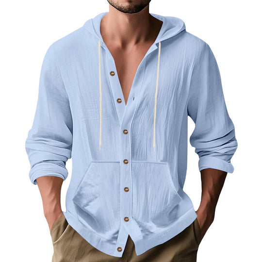Herren lässige Sommerjacke mit Kapuze