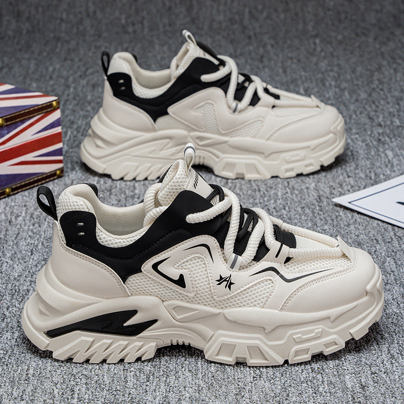 Damen sportliche Chunky Sneakers mit rutschfester Sohle und atmungsaktivem Obermaterial