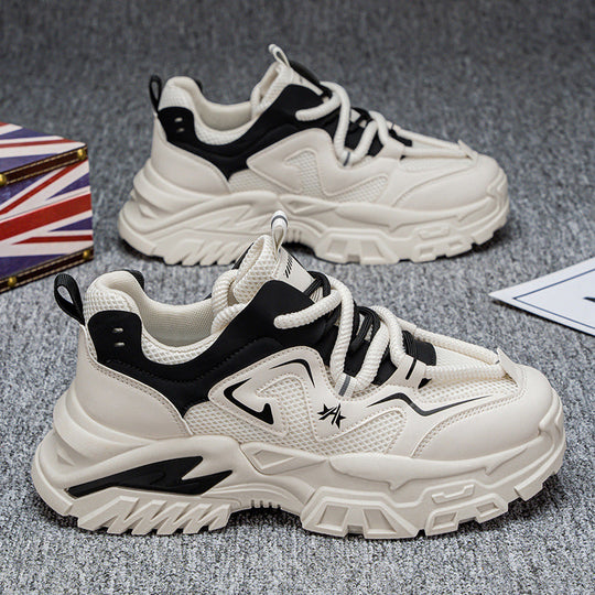 Damen sportliche Chunky Sneakers mit rutschfester Sohle und atmungsaktivem Obermaterial