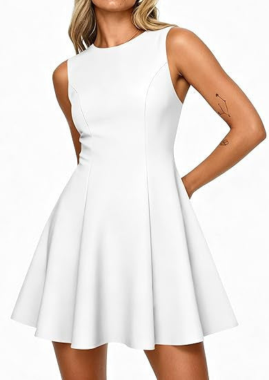 Damen klassisches A-Linienkleid