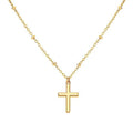 Damen Halskette mit elegantem Kreuzanhänger und feiner Gliederkette Shop Nory