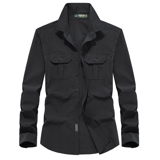 Herren Outdoor-Hemd mit Brustklappen, Ripstop-Gewebe und Regular-Fit Shop Nory