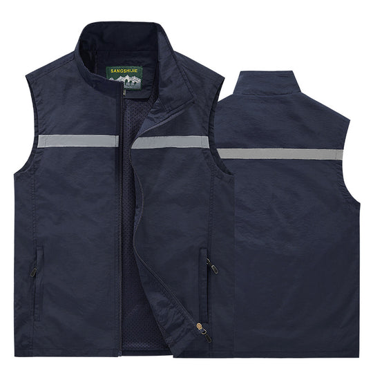Herren Reflektierende Arbeits- und Sicherheitsweste mit leichtem Netzfutter Shop Nory