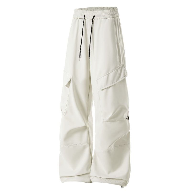 Herren Baggy Cargohose mit Elastikbund, Multifunktionstaschen und verstellbarem Saum Shop Nory