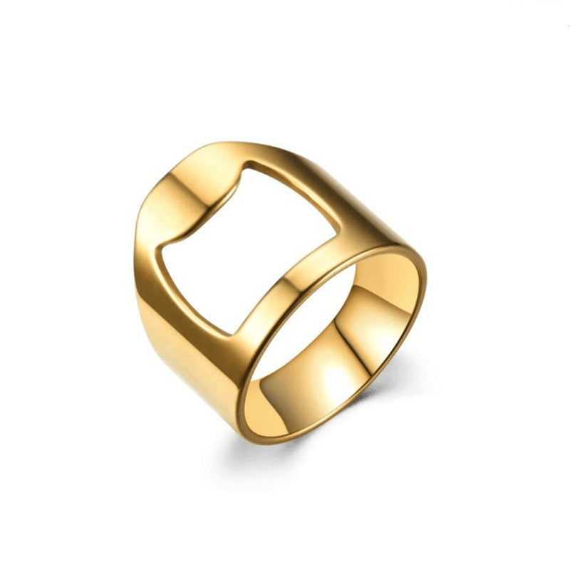 Herren Schmuckring mit modernem Ketten- und Blockdesign Shop Nory