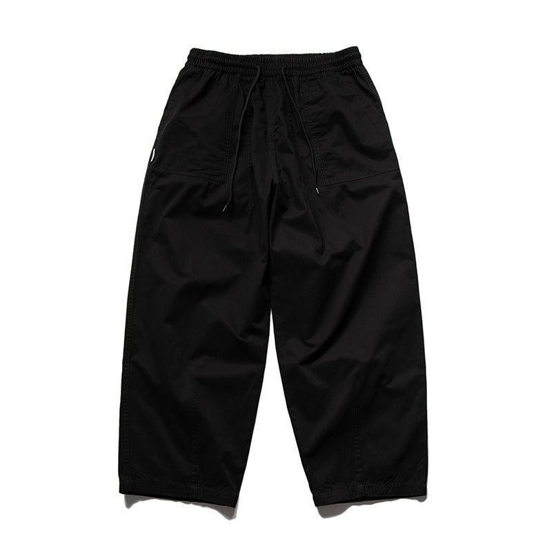 Herren Weite Relaxed-Cargo-Hose mit elastischem Tunnelzugbund und aufgesetzten Beuteltaschen Shop Nory