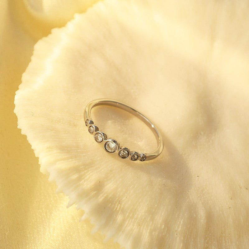 Damen Funkelnder Zirkonia Bandring mit feinem Design Shop Nory