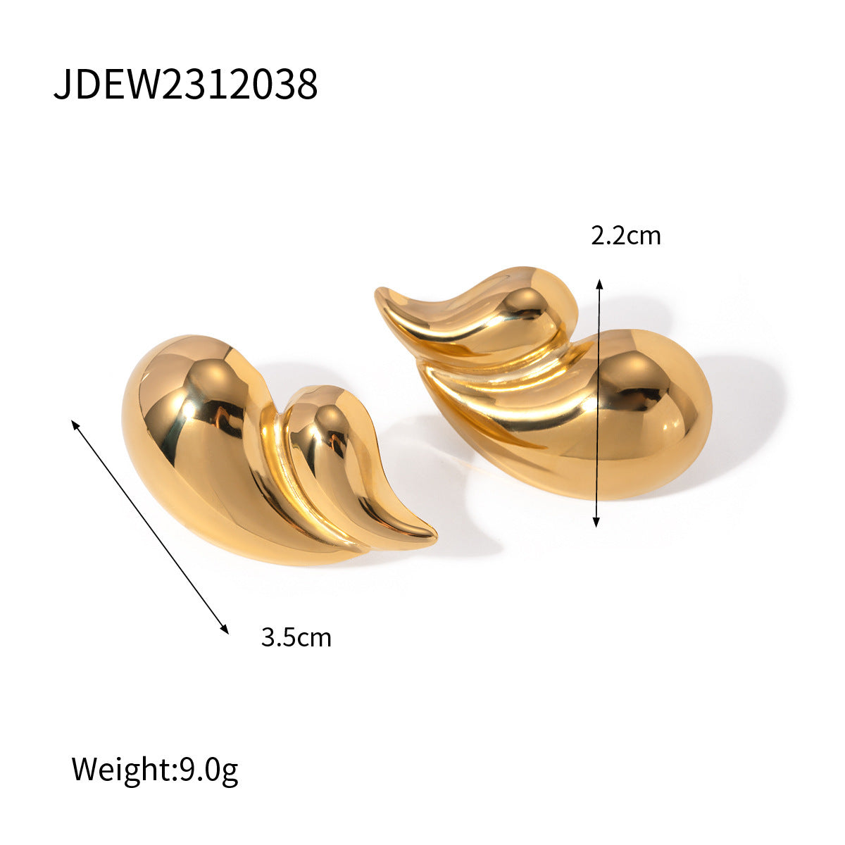 Damen elegante Ohrhänger mit modernem quadratischen Design und hypoallergenen Eigenschaften Shop Nory
