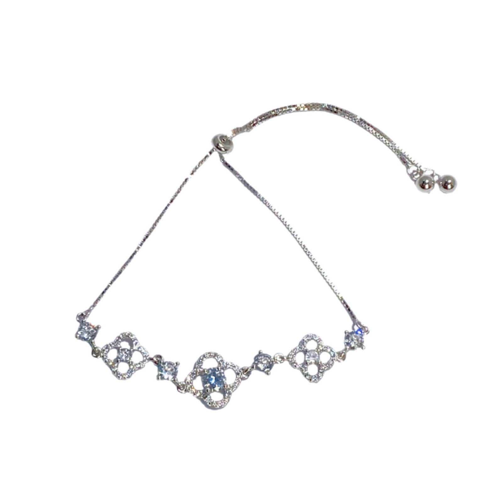 Damen filigranes Armband mit funkelnden Kristallverzierungen Shop Nory