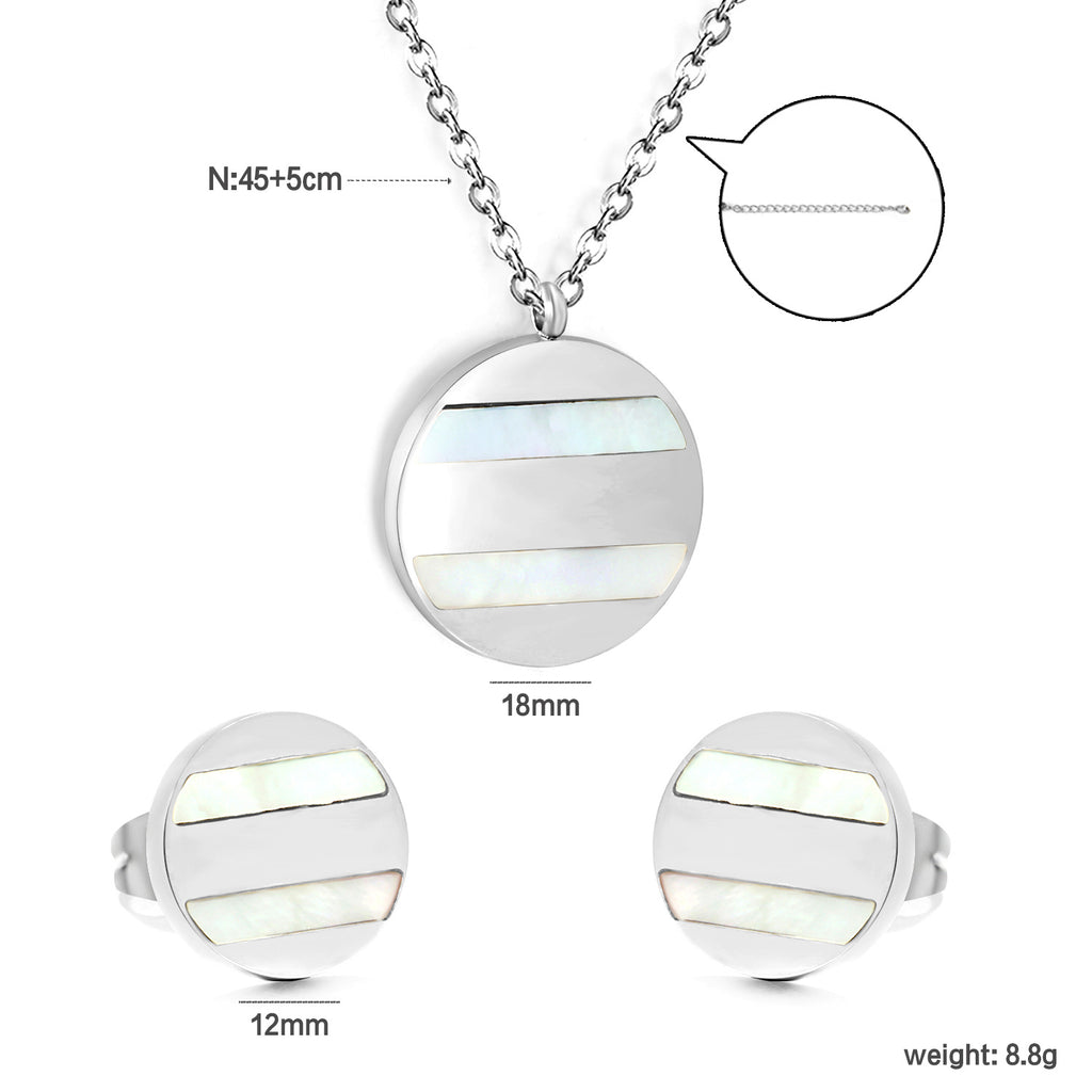 Damen Schmuckset mit Herz-Anhänger und passenden Ohrsteckern Shop Nory