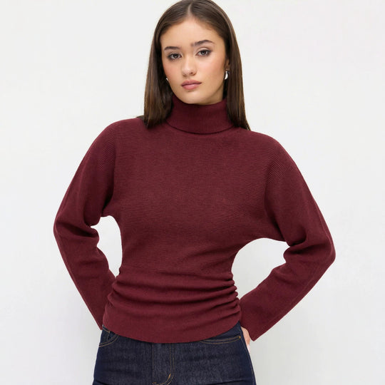 Damen Eleganter Rollkragenpullover Shop Nory