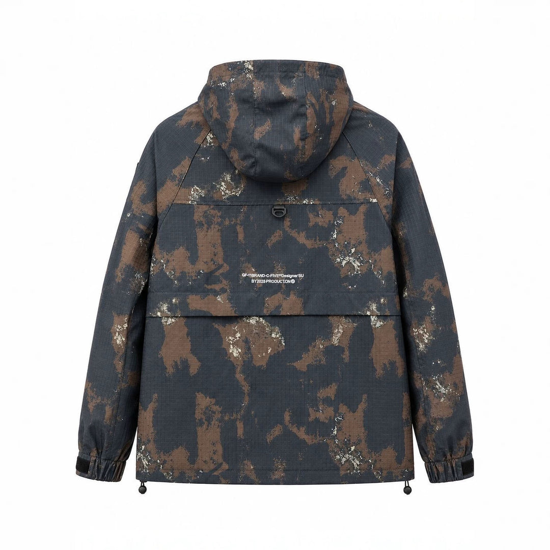 Herren Technischer Camouflage-Parka mit Kapuze und Ripstop-Außenmaterial Shop Nory