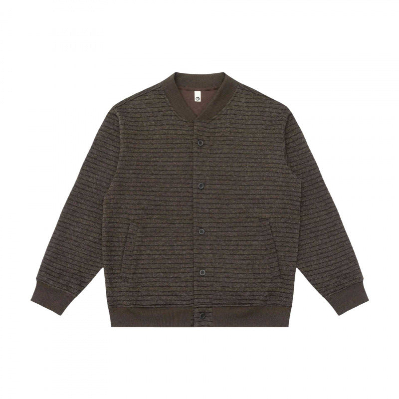 Herren Strukturiertes Strick-Cardigan mit Druckknopfleiste und geripptem Saum Shop Nory