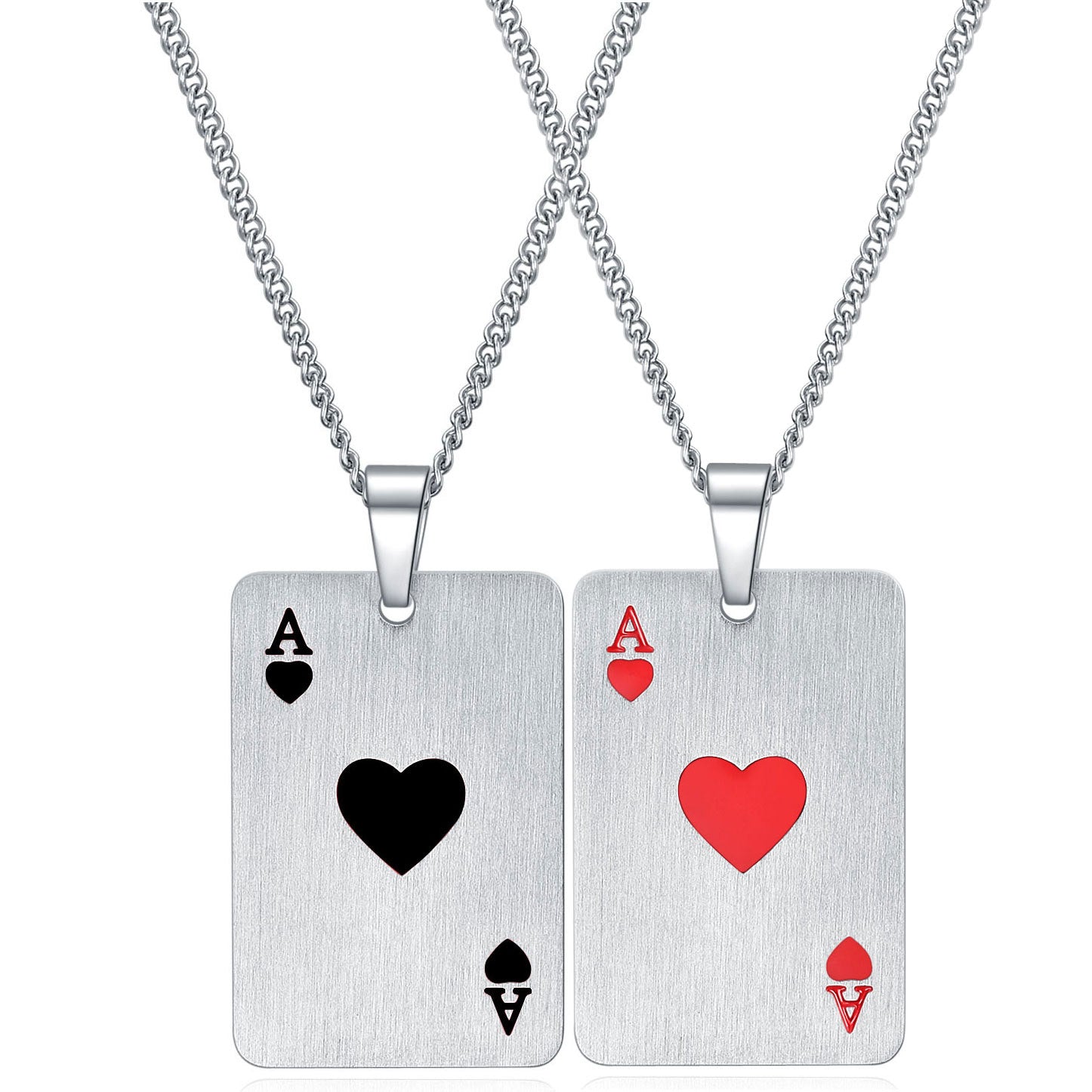 Damen Halskette mit einzigartigem Spielkarten-Anhänger Shop Nory