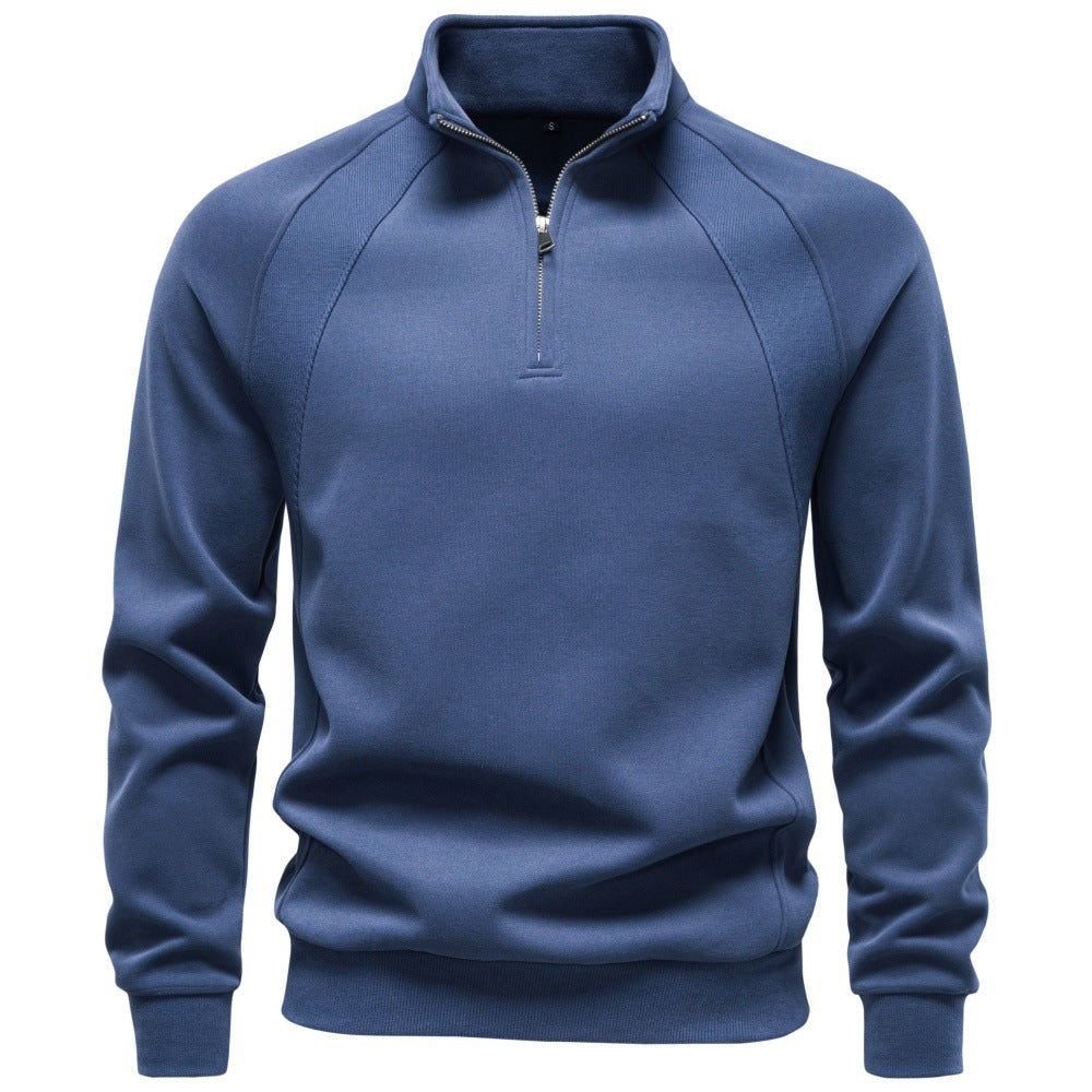 Herren Troyer-Fleecepullover mit Stehkragen und halbem Reißverschluss Shop Nory