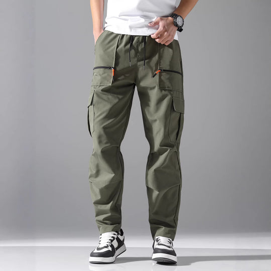 Herren Utility-Cargohose mit Reißverschlusstaschen, Tunnelzugbund & vorgeformten Kniepartien Shop Nory