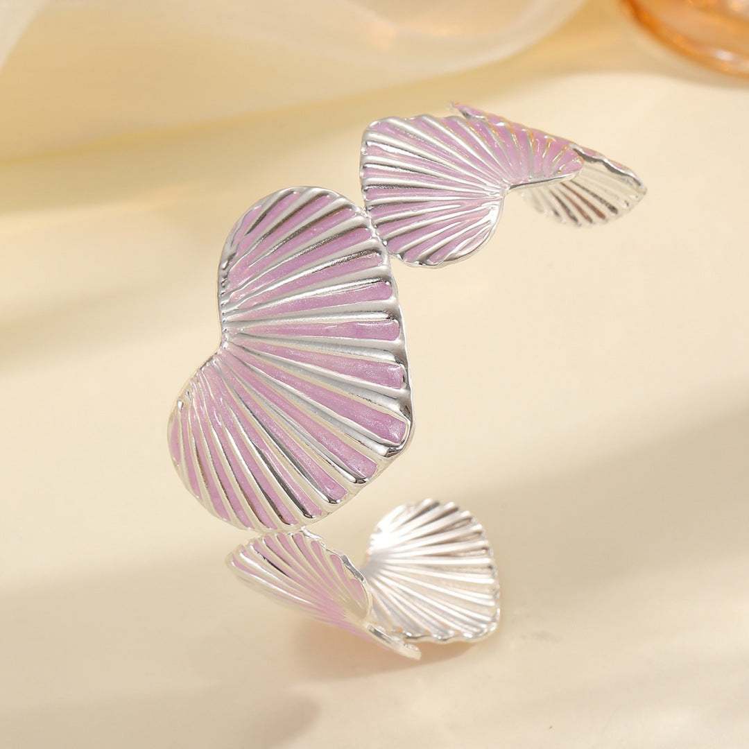 Damen Armreif mit kunstvollem Muschelmotiv Shop Nory