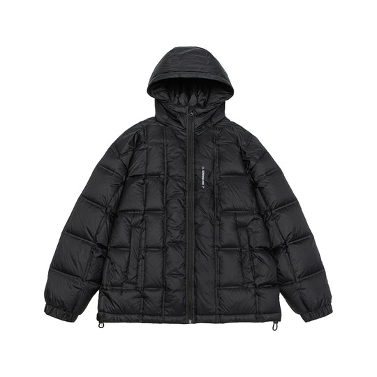 Unisex Oversize Steppjacke mit Kapuze, Daunenoptik und Tunnelzug Shop Nory