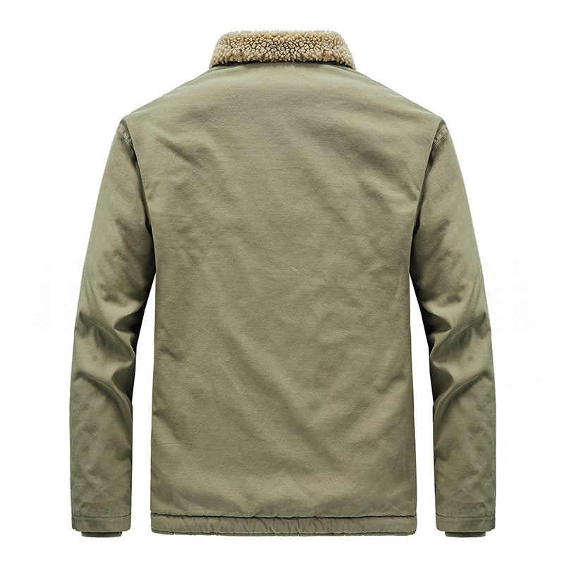 Herren Lässige Jacke mit Teddyfutter Shop Nory