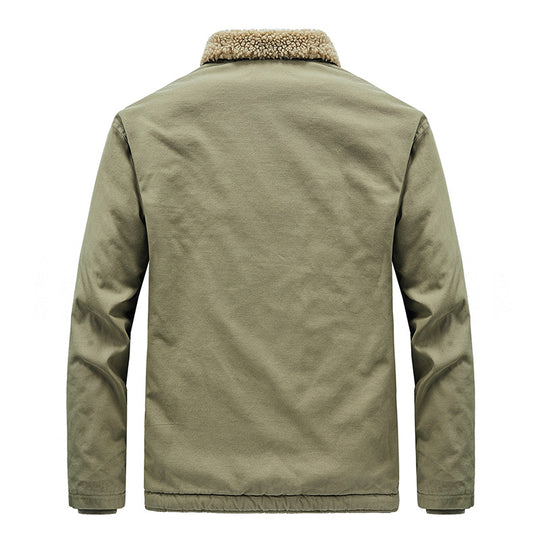 Herren Lässige Jacke mit Teddyfutter Shop Nory