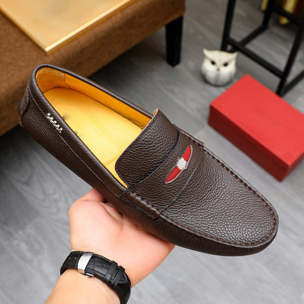 Herren Mokassin aus hochwertigem Leder mit eleganter Ziernaht