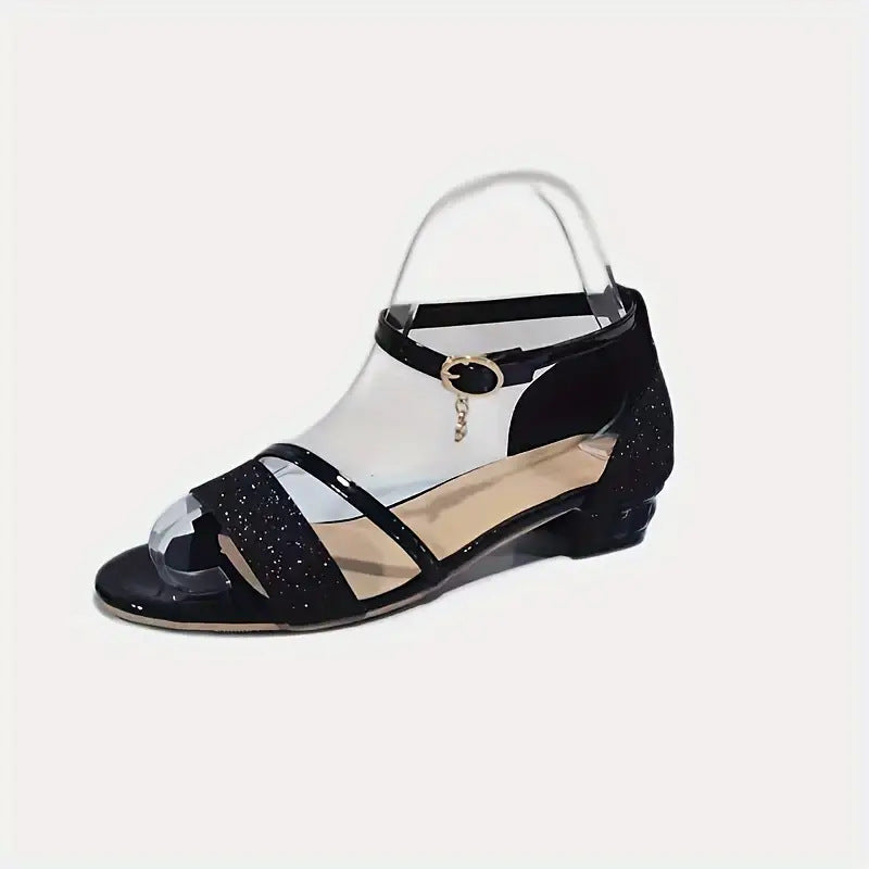 Damen Glitzernde Absatzsandalen