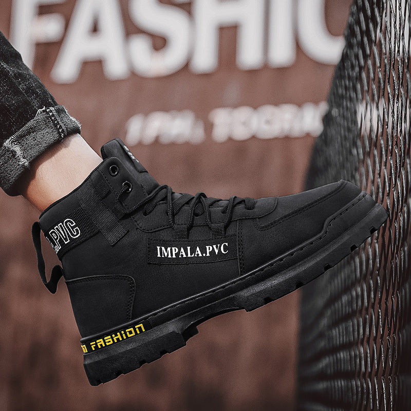 Herren Modische und robuste Schnürstiefel mit gepolsterter Innensohle und anti-rutschiger Sohle