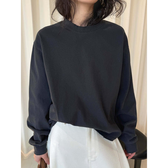 Damen Boxy‑Sweatshirt mit rohem Kantenbesatz und überschnittener Schulter Shop Nory