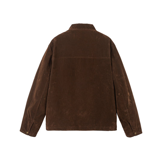 Herren Kurzjacke aus Velours‑Optik mit dekorativen Metallbeschlägen Shop Nory