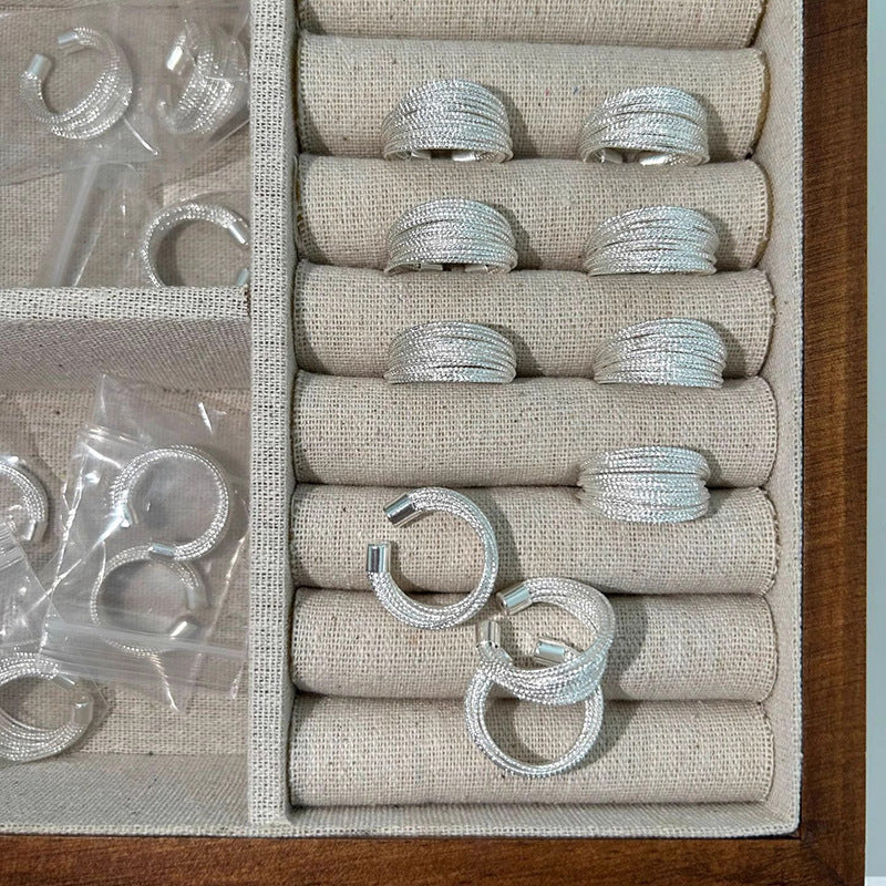 Damen eleganter und stilvoller Ring aus Edelstahl Shop Nory