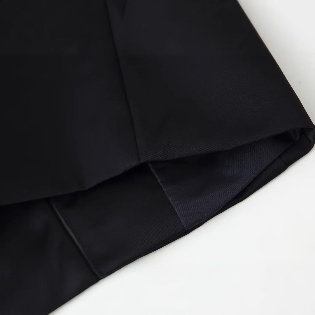 Damen Taillierte Mandarinkragen-Jacke mit dekorativen Kordelknöpfen Shop Nory