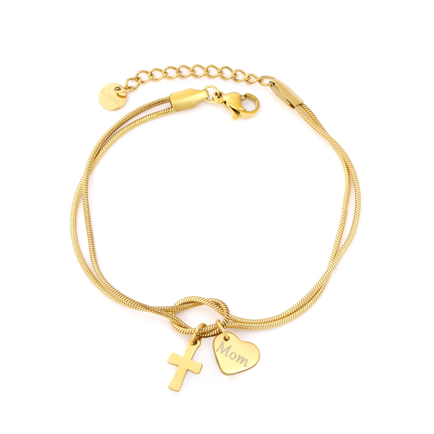 Damen Armband mit personalisierten Anhängern und verstellbarem Verschluss Shop Nory