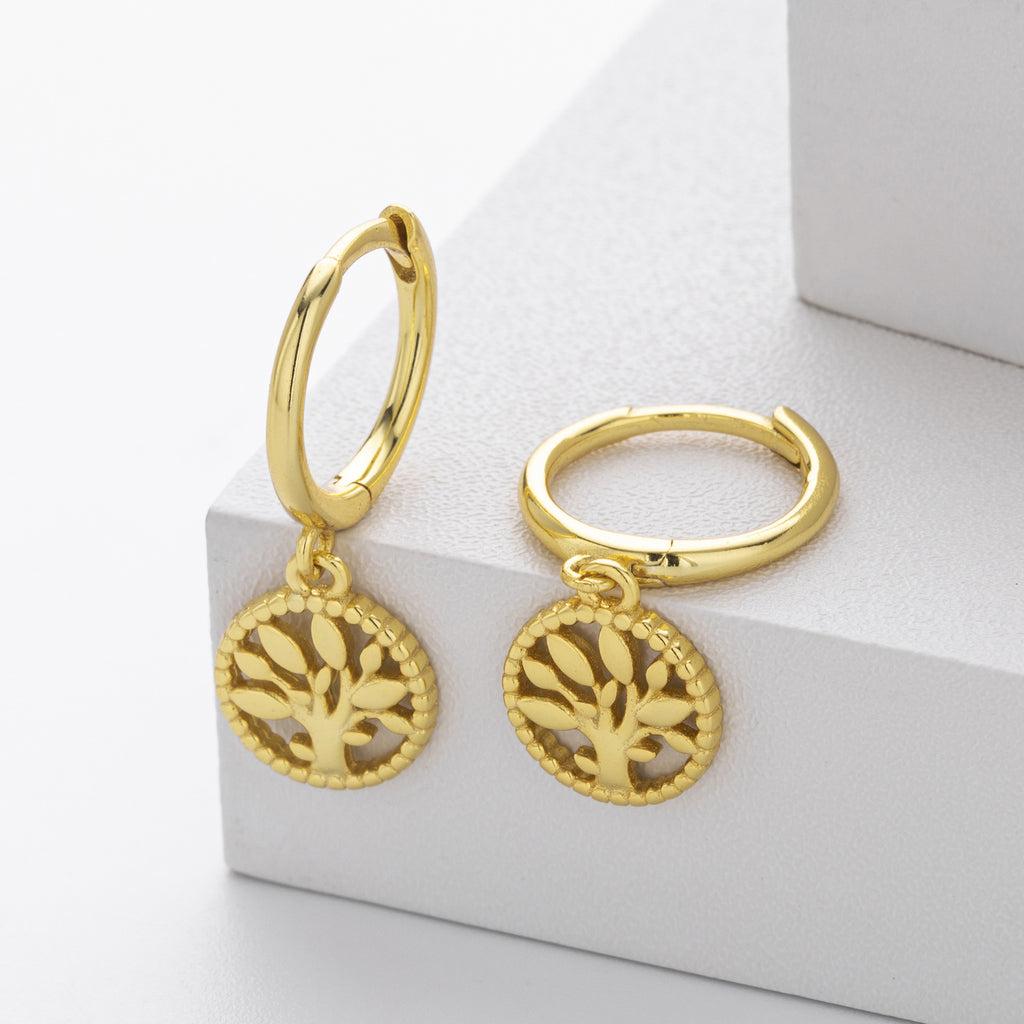 Damen Ohrringe mit Baum-Motiv Shop Nory
