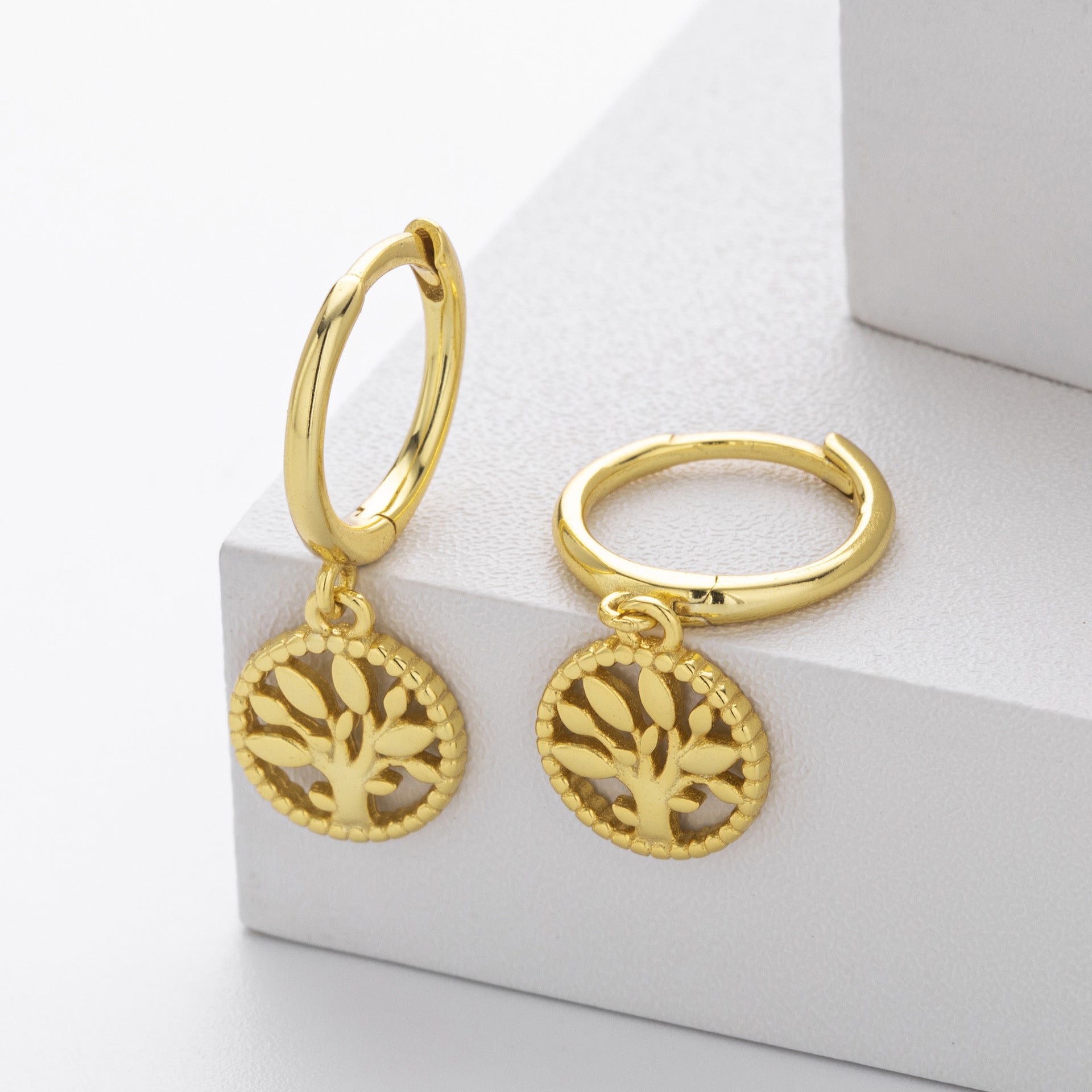 Damen Ohrringe mit Baum-Motiv Shop Nory