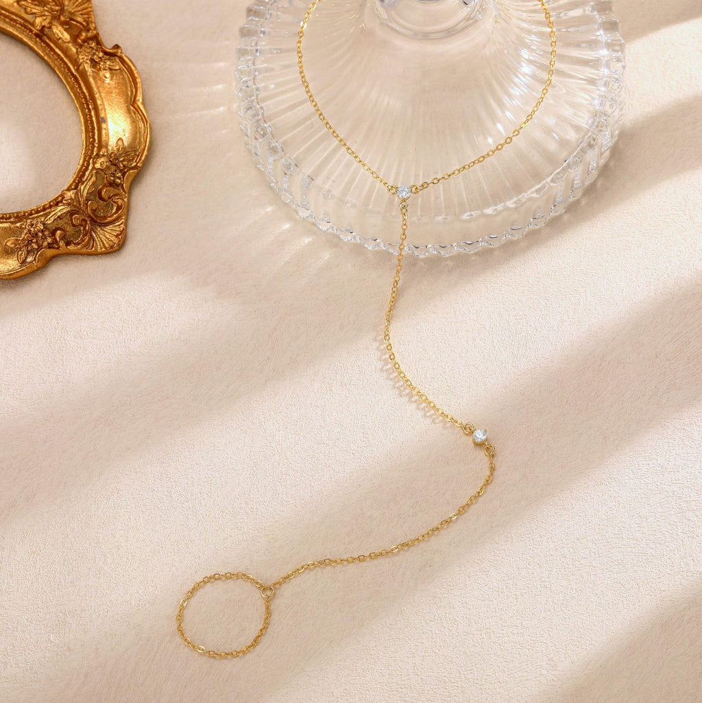 Damen Gliederkette mit funkelnden Zirkonia-Details Shop Nory