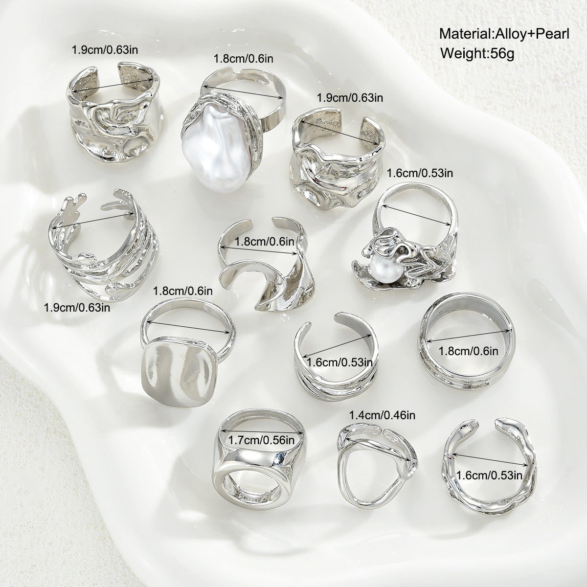 Damen modisches Ring-Set mit einzigartigen und modernen Designs Shop Nory