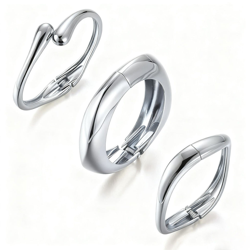 Damen Armband mit geschwungenem Design und funkelnden Akzenten Shop Nory